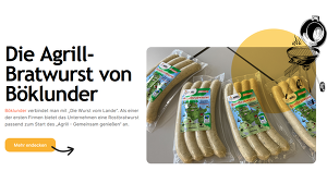 Rostbratwurst von Böklunder - mit dem Agrill-Logo
&copy; Robert Quakernack