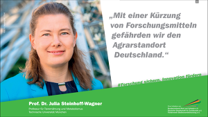 Prof. Prof. Dr. Julia Steinhoff-Wagner, Professur für Tierernährung und Metabolismus | Technische Universität München
&copy; BRS e.V.